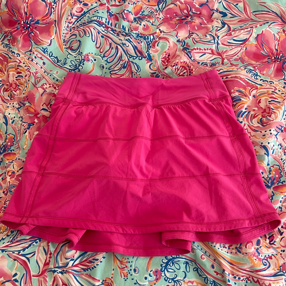 Sonic pink lululemon pace rival skirt